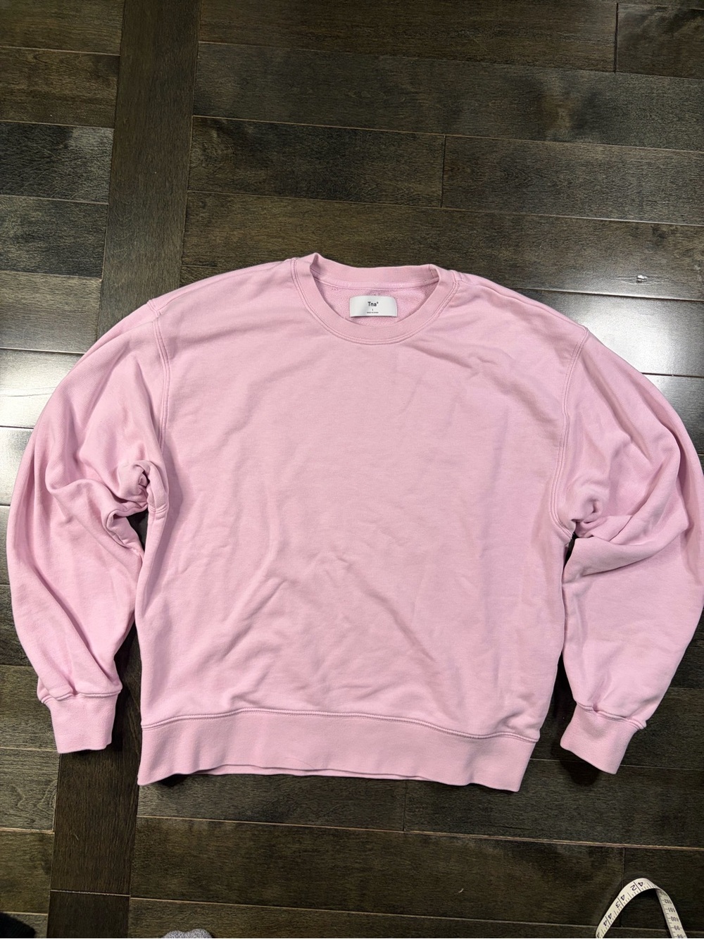 Aritzia TNA Pink Oversized Crewneck Sweatshirt Size 1 Cozy Fleece